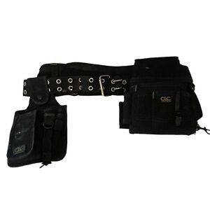 CLC 4 Pc Bundle Tool Velcro Belt ,Belt And 2 tool Pouches